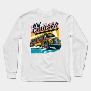 Vintage School Bus, Kid Cruiser Long Sleeve T-Shirt